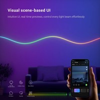 Contrôleur LED SPI intelligent adressable RGBIC pour bande LED, avec variateur d'intensité, application BT Mesh, télécommande RF 2.4G et synchronisation de groupe, compatible 5V 12V 24V