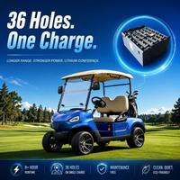 Batterie lithium pour voiturette de golf 48V 100Ah LiFePO4, remplacement pour batteries au plomb, compatible Club Car EZGO Yamaha, autonomie 36 trous, cycle profond, légère