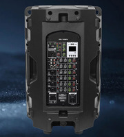 MS128FX Enceinte portable sans fil 8 canaux 12 pouces 100W avec micro intégré, batterie plastique 8000mAh, audio bidirectionnel, compatible V5.0