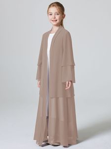 <span class=keywords><strong>Fille</strong></span> Dreases Dubai 2024 <span class=keywords><strong>Abaya</strong></span> le Moyen-Orient Long Chiffon Cardigan <span class=keywords><strong>Fille</strong></span> Vêtements Robe Jolie Robe - Product Image 5