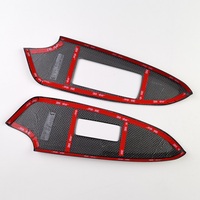 Garniture de panneau de verrouillage de levage d'interrupteur de fenêtre en Fiber de carbone pour Lexus RC F RC200t RC300 RC350 accessoires d'intérieur d'automobile