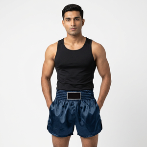 Custom Muay Thai Boxing Shorts for Men Stretch Quick Dry Breathable Factory Price OEM Customized Shorts - Product Image 1