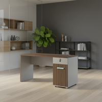 Bureaux informatiques modernes en bois pour bureau, table de direction, de petit cadre ou de PDG, mobilier de bureau, personnalisation en usine, vente en gros
