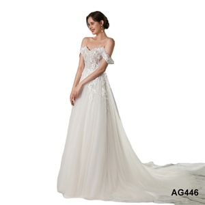 Vestido de Novia de Encaje, Vestido de Novia Increíble con Hombros Descubiertos, Vestido de Princesa para Mujer, Vestido de Fiesta Nupcial - Product Image 1