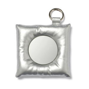 Korean-style square makeup <b>mirror</b> cushion, decorative cushion <b>mirror</b>, metallic <b>silver</b> laser-filled wall decoration <b>mirror</b>. - Product Image 5
