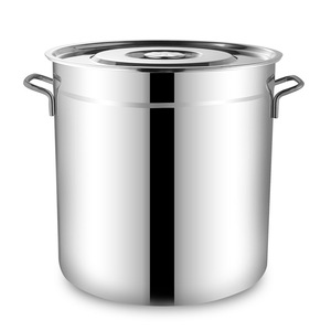 Stainless Steel Soup Pot 5L And Above Large Capacity <b>With</b> <b>Lid</b> For Cooking And Storage - Product Image 1