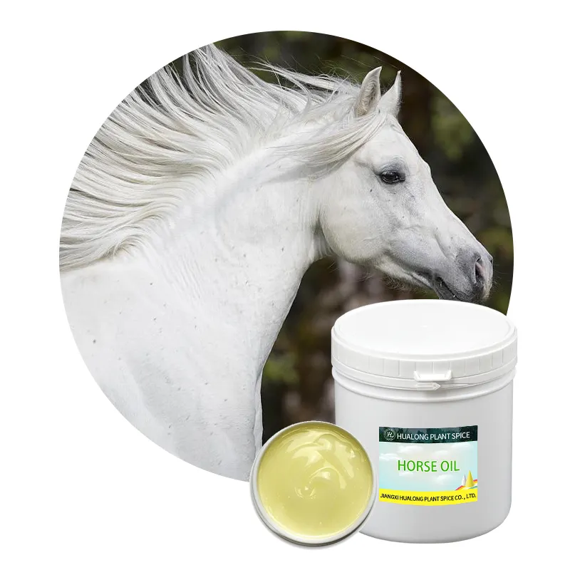 Private label 1 Kg Inner Mongolia China 100% Pure Natural Horse Oil Body Cream Bulk Price For Skin, Soap Making | Fragrance Free