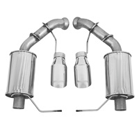 Performance de haute qualité pour système d'échappement Cat Back pour Ford Mustang 3.7L 5.0L tuyau d'échappement argenté en acier inoxydable