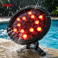 Lumière LED sous-marine en verre trempé IP68 en alliage d'aluminium, rotation à 150°, changement de couleur RVB, câble de 10 m, garantie de 5 ans, pour aménagement paysager