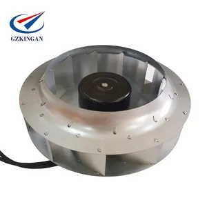 280mm DC santrifüj hava fanı 48V endüstriyel fırçasız geriye kavisli bıçak pervane toz toplayıcı santrifüj blower