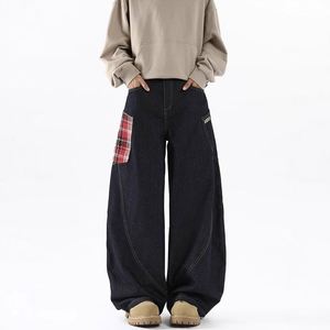 Nouveauté : Jeans pour hommes à jambe <span class=keywords><strong>large</strong></span> et <span class=keywords><strong>coupe</strong></span> <span class=keywords><strong>droite</strong></span>, de haute qualité, haut de gamme, à taille haute, adaptés à toutes les saisons - Product Image 4