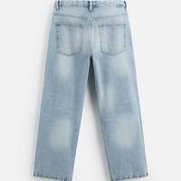 Vente en gros de jeans tendance personnalisés avec logo, style baggy homme, haute qualité, Y2K, taille haute, pantalon baggy rétro pour hommes