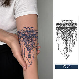 Venta al por mayor de tatuajes semipermanentes personalizados para mujeres/hombres, Tatuajes Temporales seguros de 14 días de larga duración a prueba de agua sin dolor para arte corporal - Product Image 2