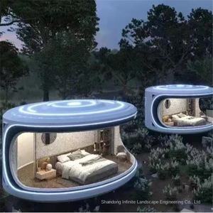 Casa de Campo Prefabricada, Alojamiento con Desayuno, Habitación con Vista Panorámica, Alojamiento Móvil Tipo Cápsula Espacial, Característica Inteligente y Móvil - Product Image 4
