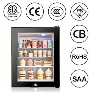 Congelador Portátil Personalizado con Puerta de Vidrio, Mini Refrigerador Vertical para Almacenamiento de Helados en el Hogar o Comercial - Product Image 6