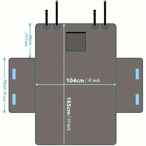 Tapis de voiture imperméable et résistant à la saleté pour animaux de compagnie, matériau Oxford épais, housse de siège arrière solide pour chats chiens Artifact de voyage - Product Image 2