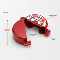 Dispositif de verrouillage pour bouteille de propane ABS, verrou de sécurité pour valve de réservoir de gaz pour LOTO Tagout