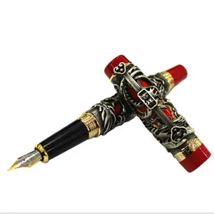 Роскошная золотая металлическая ручка в комплекте, лучшая шариковая ручка, подарочный набор для мужчин и женщин