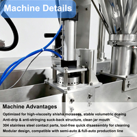 Machine de remplissage de mélasse pour chicha en conserve, la plus vendue, pour emballages de 50g, 250g, 500g, 1000g, avec crochet vertical