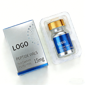 Caja de Embalaje Personalizada para Viales con Etiquetas Adhesivas Holográficas <span class=keywords><strong>y</strong></span> Bandeja de Plástico para Botellas de Líquido Cosmético de 3ml <span class=keywords><strong>y</strong></span> 10ml - Product Image 2