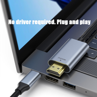 Câble Adaptateur Convertisseur HDMI vers USB-C Tressé en Nylon 4K 60Hz HDMI vers USB-C 8K Type-C vers HDMI 120Hz