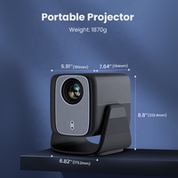 Proyector Inteligente Portátil Hotack Wholesale X5AR Android TV WiFi HD 1080P para Cine en Casa y Videojuegos