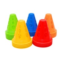 MK-833 Poteau épaissi pour patins à roulettes, pare-vent, poteau d'obstacle routier, poteau de signalisation d'angle pour patins artistiques en forme de coupelle, logo évidé