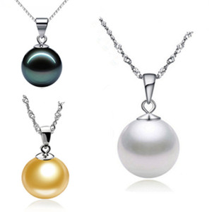 מכירה חמה בסיטונאי תכשיטי אופנה בוטיק נחמדים תכשיטי פנינת מים מתוקים 925 שרשרת כסף סטרלינג לנשים - Product Image 1