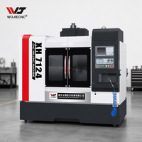 Machine de fraisage CNC CE ISO9001 WOJIE XH7124 VMC 800x240mm, table 8000 tr/min, pour le traitement de petits moules et de pièces métalliques de haute précision