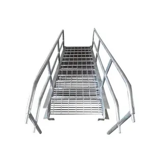 Galvanizli karbon çelik ızgara veya ızgara veya ızgara merdiven basamakları ve merdiven ve merdiven basamağı