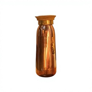 ขวดน้ำทองแดงแท้ทรงเรียวหรูหรา แกะสลักอย่างประณีต - Product Image 1