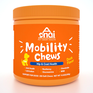 กลูโคซามีนและโคนโดรอิตินสําหรับสะโพกและข้อต่อสนับสนุนลําไส้และสุขภาพภูมิคุ้มกันน้ํามันปลาอาหารเสริมสุนัขอาหารเสริมโภชนาการสัตว์เลี้ยง - Product Image 1