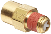 Vanne à clapet à bille en laiton NPT 1/4 pouce - Filetage femelle x mâle, étanchéité à bulles et prévention fiable du reflux pour les systèmes industriels