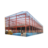 Entrepôt préfabriqué moderne en structure légère d'acier, atelier à grande portée, bâtiment de bureau personnalisé, hangar d'usine, abri en acier