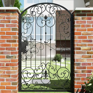 Precio <span class=keywords><strong>de</strong></span> mercado <span class=keywords><strong>Entrada</strong></span> Seguridad Metal Puerta Hierro principal <span class=keywords><strong>de</strong></span> hierro forjado <span class=keywords><strong>Exterior</strong></span> Puertas <span class=keywords><strong>de</strong></span> acero delanteras para casa Villa - Product Image 4