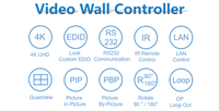 2x3 Multi-Monitor Expander Store Werbung Großbild-Multi-Screen-Display Expander LCD-Bildschirm Wand spleißen Video prozessor