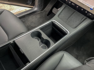 แผงควบคุมส่วนกลางของ<span class=keywords><strong>รถ</strong></span>ยนต์สติกเกอร์ลายไม้สำหรับเทสลารุ่น3 2021รุ่น Y 2021 - Product Image 2