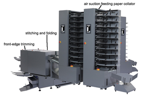Machine de collecte de feuilles automatique <span class=keywords><strong>duplo</strong></span> 20 stations machine de collecte de papier industrielle double machine de collecte de papier A3 A4 Collecteur de papier avec agrafeuse - Product Image 3