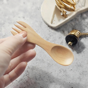 Cuillère à thé en bambou plaquée or avec logo personnalisé, manche long, pour confiture, café, dessert, capacité de 10 ml, jetable, pour cadeaux modernes à la maison - Product Image 3