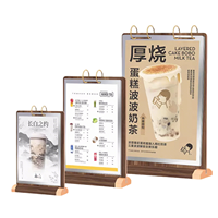 Support de table pour menu, porte-cartes, porte-affiches, présentoir de commande pour café et hôtel