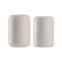 Pot de poudre de protéine HDPE de résultat doux au toucher mat personnalisé de 800ml 1000ml avec bouchon à vis dôme pot d'emballage de poudre de nutrition HDPE