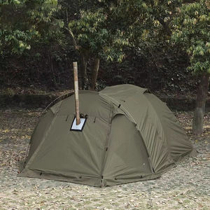 Tente tunnel pour 3/4 personnes, imperméable, spacieuse, tente de <span class=keywords><strong>camping</strong></span> familiale, installation facile, tente tunnel avec vestibule - Product Image 4