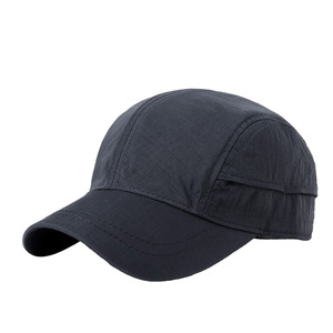 Unisex Baseball Cap Cotton Solid Color Sun Protection Outdoor Camping Hiking Breathable Windproof Warm Dark Gray Black Burgundy - Product Image 1