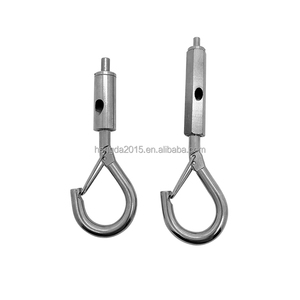Kit <span class=keywords><strong>de</strong></span> suspension <span class=keywords><strong>de</strong></span> câble en acier inoxydable avec pince à câble et crochets - Product Image 1