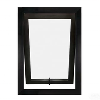 Fabrication chinoise de fenêtres en verre double vitrage, portes et fenêtres en aluminium, prix bas, fenêtres à auvent verticales pour la maison