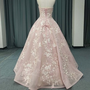Vestido de fiesta de tul rosa claro línea A Lsany235, vestidos de quinceañera abullonados, vestido de noche Jancember - Product Image 2