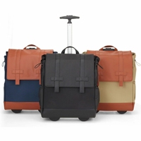 Wheels up Sac à dos à roulettes pour ordinateur portable Sac à dos marine résistant à l'eau pour femmes hommes Sac de voyage convertible