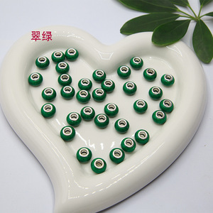 Cuentas Acrílicas Redondas de 14 mm, Diseño de Explosión Turquesa, Agujero Grande para Fabricación de Joyas, Accesorios, Pulseras y Cadenas, Venta Caliente, 500 Piezas - Product Image 6