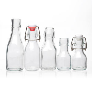 Botellas de Vidrio con Tapa Abatible para Jugo, con Tapa Hermética, 250 ml - 1 L, <span class=keywords><strong>Precio</strong></span> Competitivo, en Existencia - Product Image 1