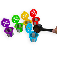 Cuillères doseuses en plastique noires pour café, cuillère à café à manche court pour poudre, thé, sucre, céréales, épices